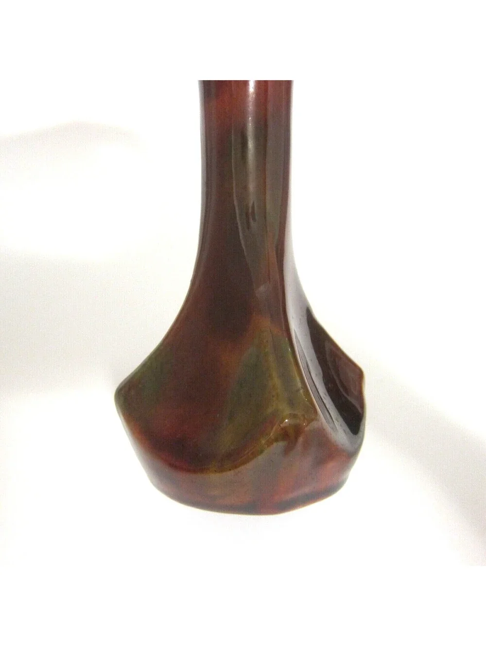 Antique Rockingham Glaze Art Pottery Bud Vase 5.5